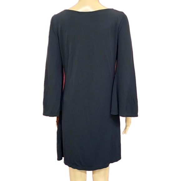 Boston Proper Black bell sleeved Shift dress size medium - Picture 2 of 5